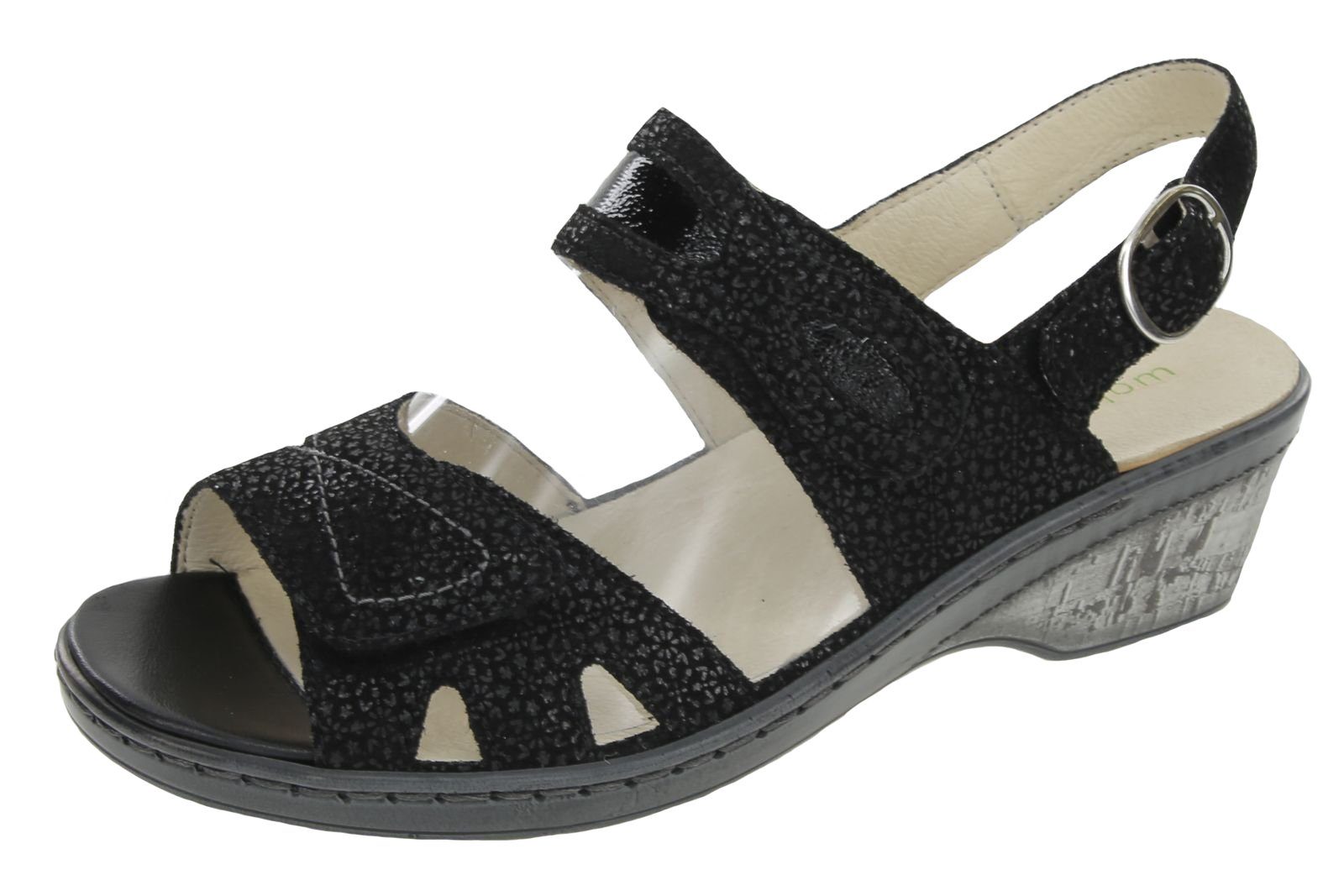 Waldläufer Waldläufer Damen schwarz HETTA Sandale Sandalette 547002-214-001