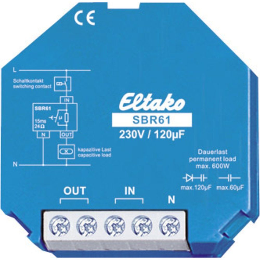 Stromstoßschalter Strombegrenzungsrelais 61100330 230V/120 Eltako Mikrofarad. kapazitiv Eltako