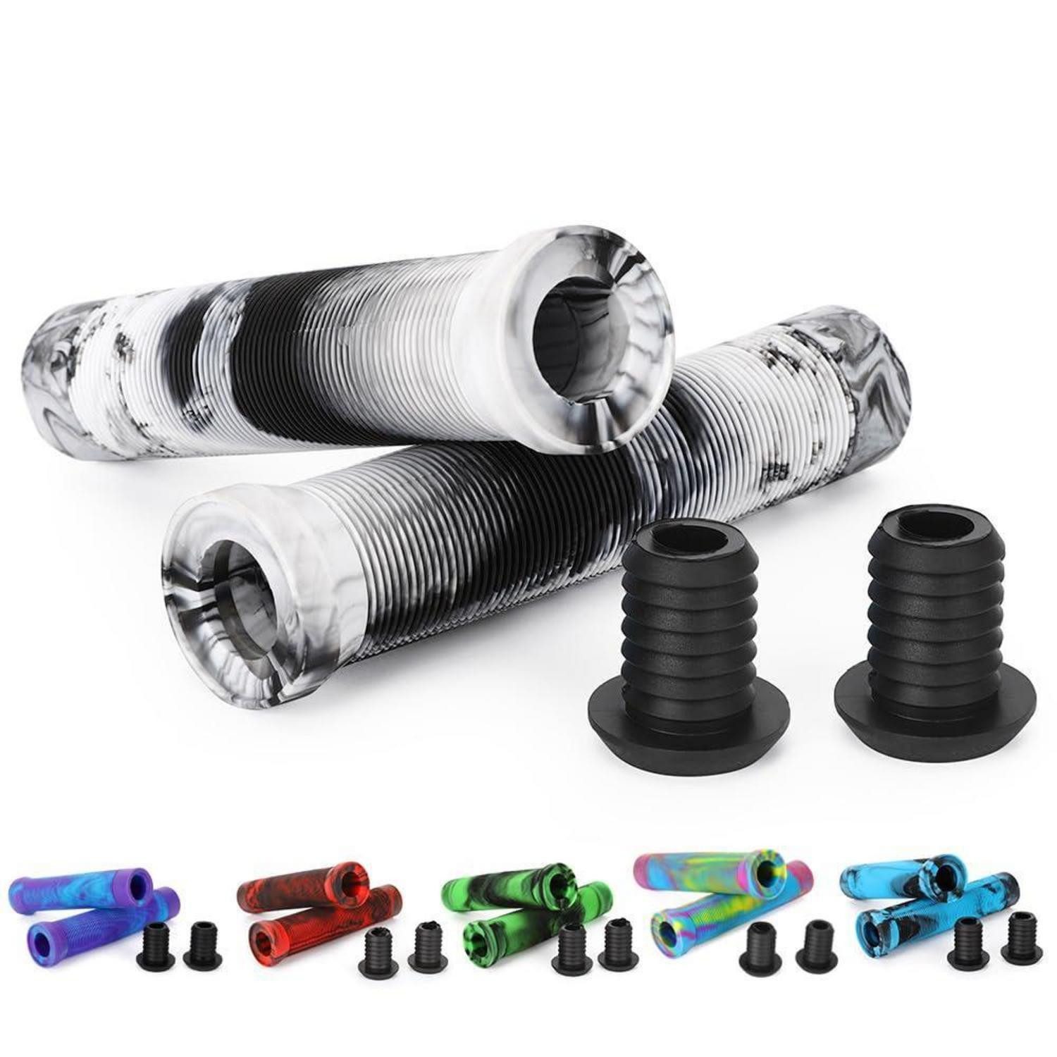 LuxusKollektion Fahrradlenkergriff Scooter Griffe 145mm Stunt Grips BMX MTB Fahrrad Weiß Schwarz