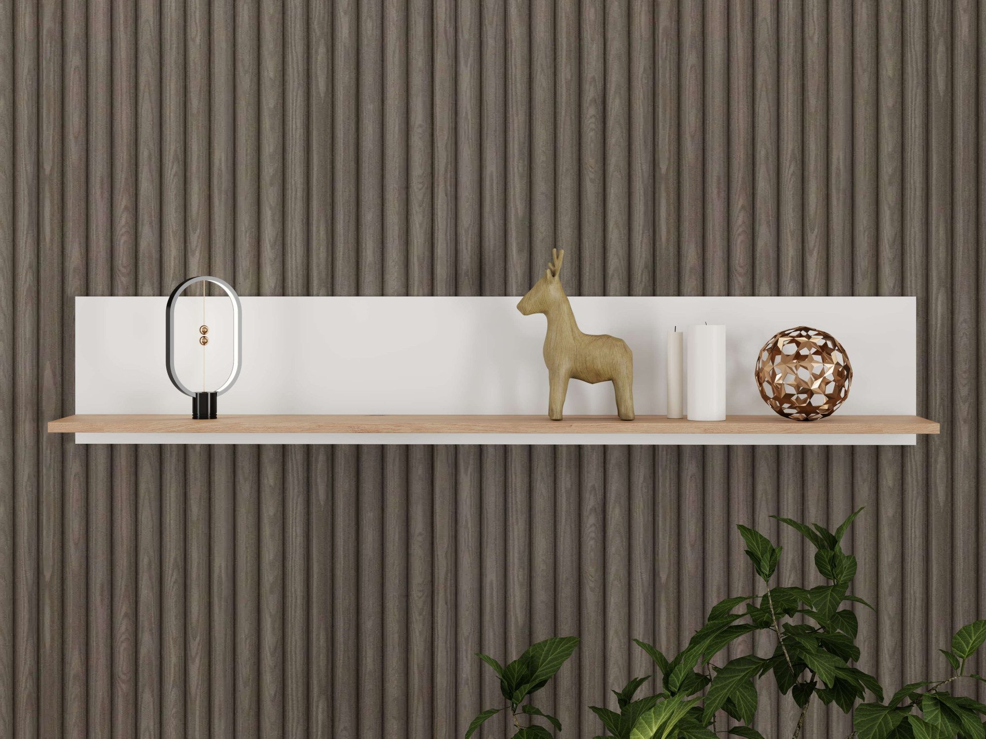 Home affaire Wandregal BEDFORD, Schwebendes Regal, Wandkonsole, Wandboard, Ablageboden, Wandmontiert, Gesamtbreite 137,5 cm