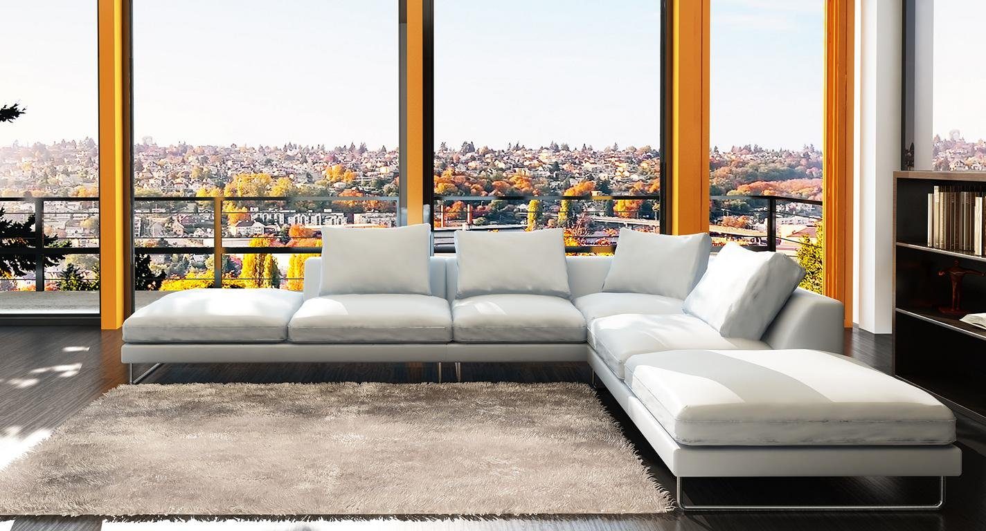 JVmoebel Ecksofa L-Form Design Wohnlandschaft Luxus XXL Ecksofa Stilvolle Couch Neu, Made in Europe