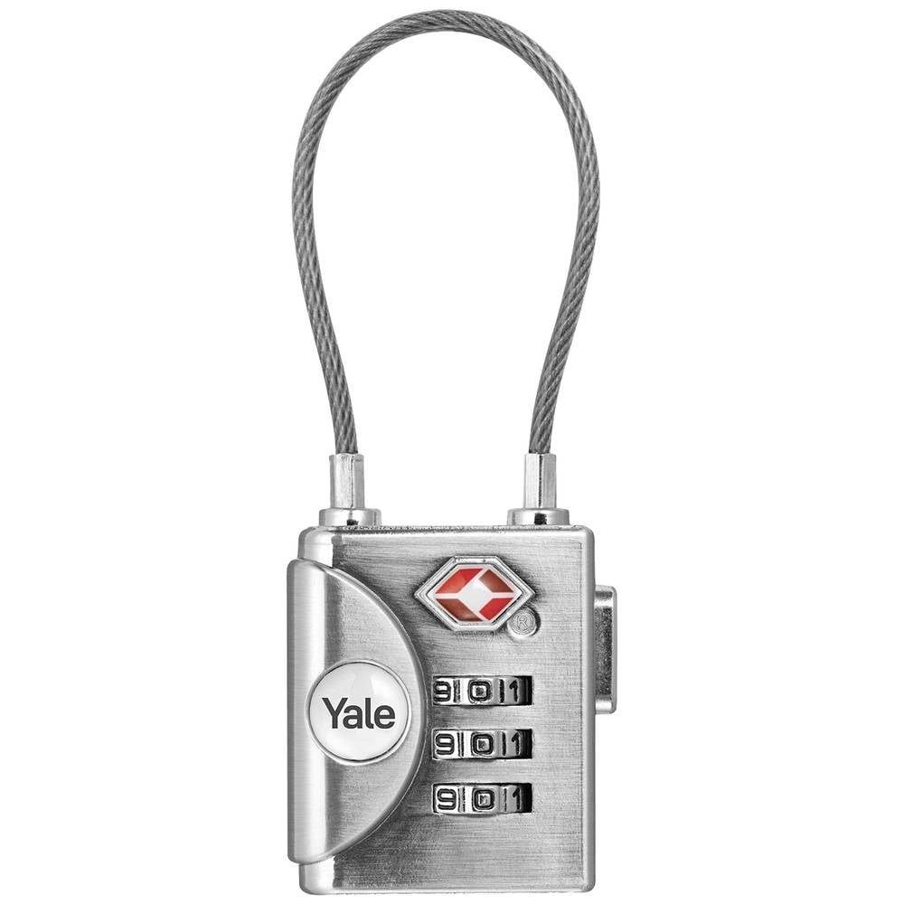 Yale Vorhängeschloss TSA Reise-Zahlenschloss mit Drahtbügel 32 mm YTP3/32/350/1, TSA