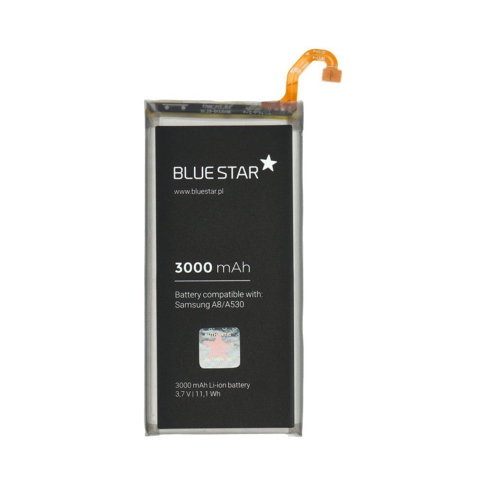 BlueStar Akku Ersatz kompatibel mit SAMSUNG GALAXY A8 (A530F) 3000mAh Li-lon Austausch Batterie Accu EB-BA530ABE Smartphone-Akku