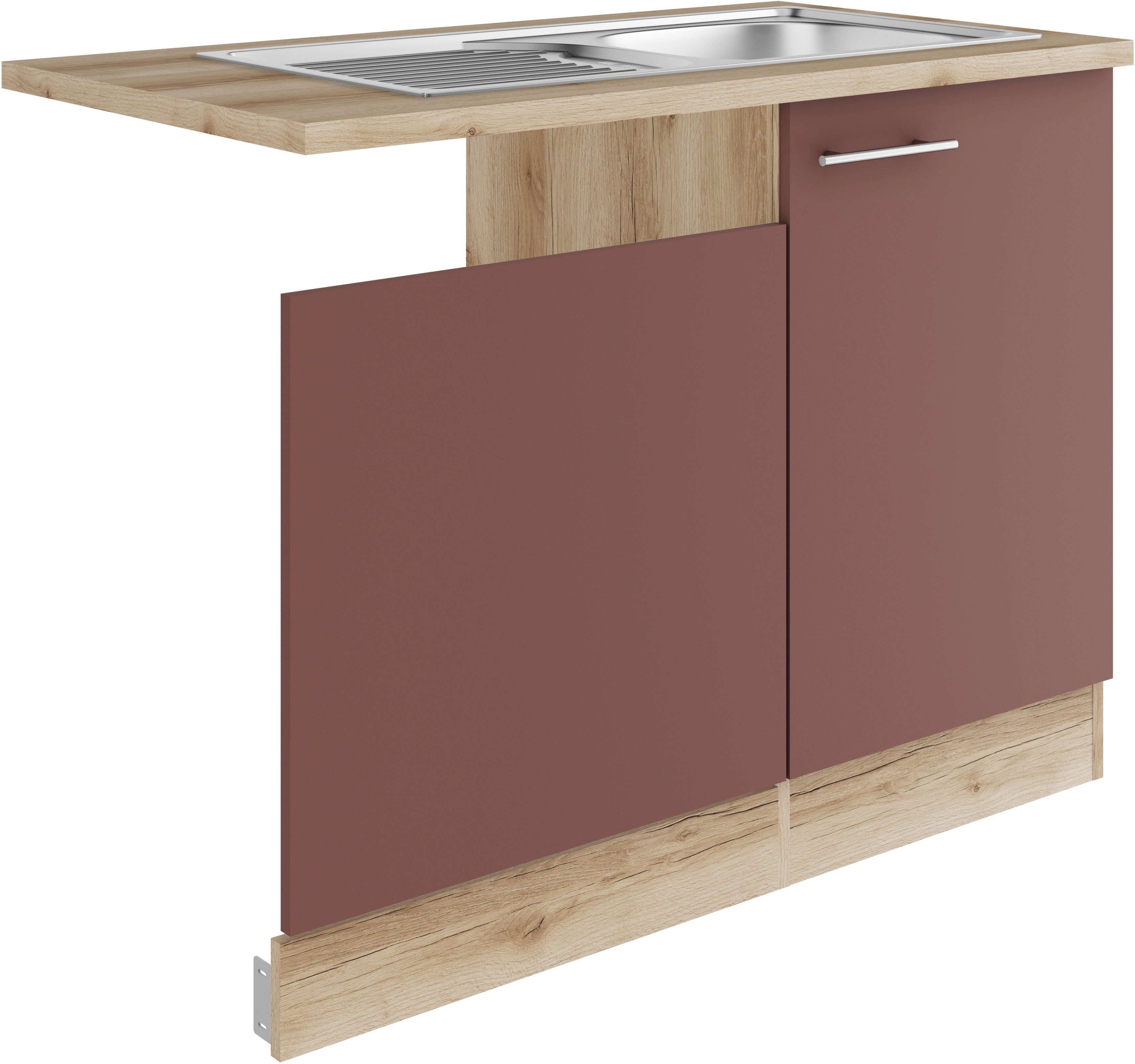 OPTIFIT Spülenschrank Bella Breite 110 cm, für teilintegrierten Geschirrspüler