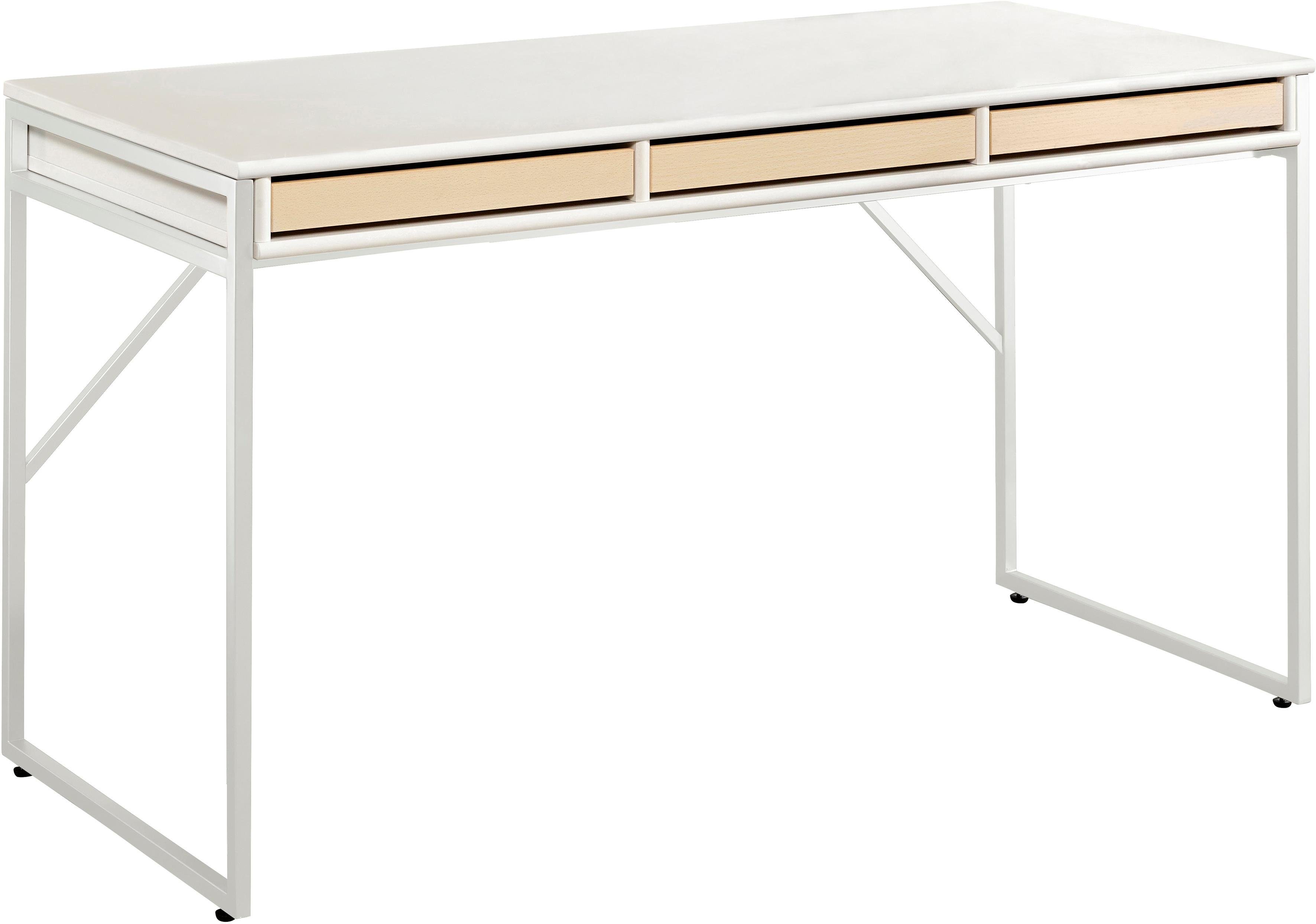 Gestell, pigmentiert Computertisch, Designmöbel Tisch, Mistral Furniture weiß Schreibtisch Bürotisch, Hammel Eiche mit Arbeitstisch, 137,4 B: cm,