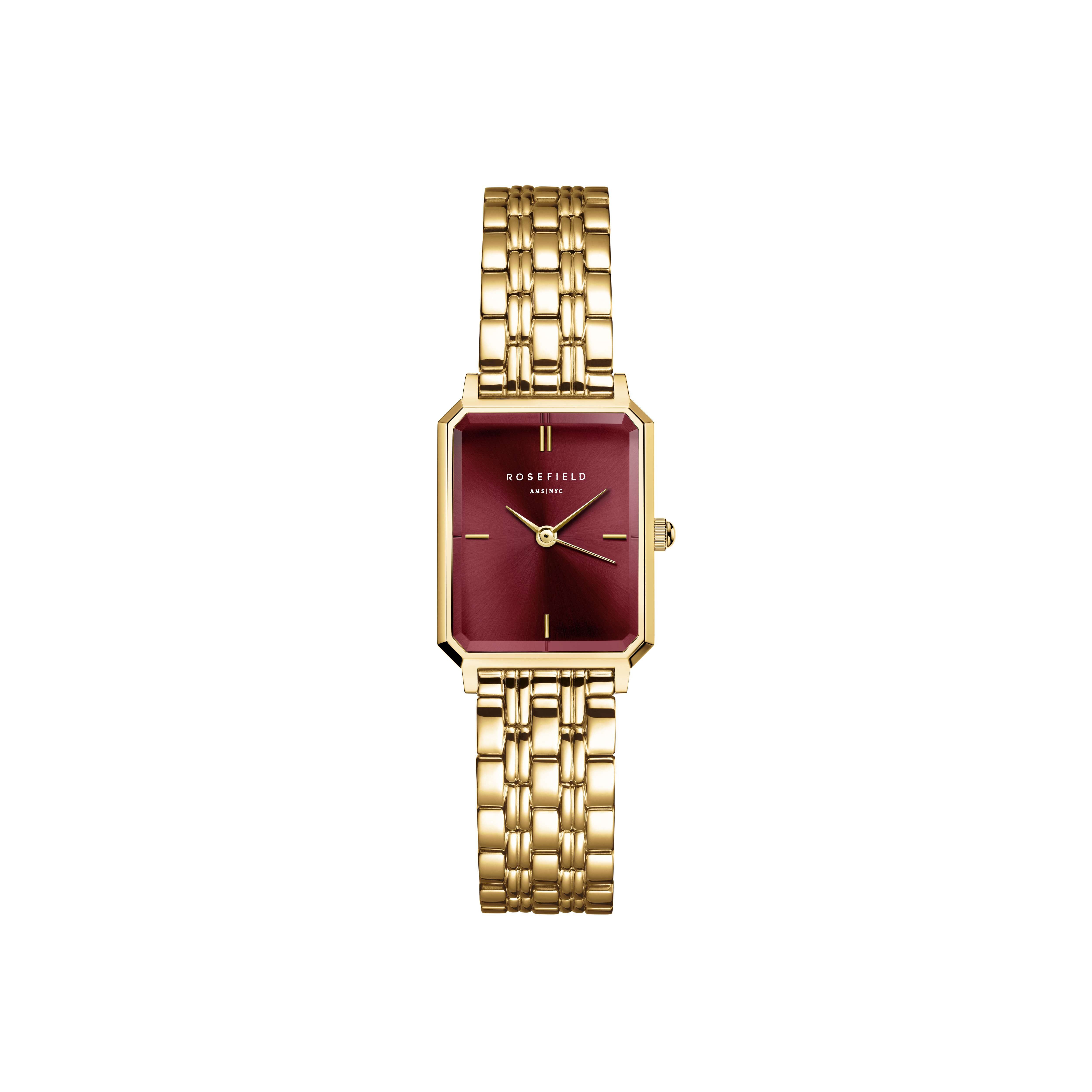 Quarzuhr ROSEFIELD Damenuhr Octagon XS 24mm Goldfarben
