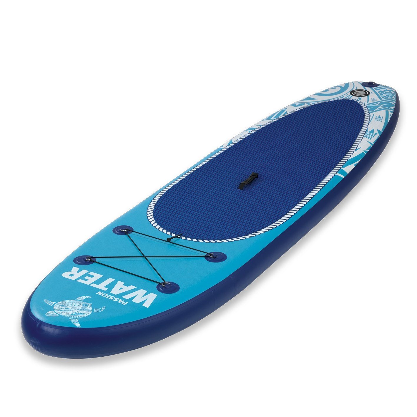 MAXXMEE Inflatable SUP-Board, 300 cm, Set Stand-Up Board Paddling inkl. SUP blau/türkis 110kg, Board Paddle up Komplett Stand Paddle-Board Paddel