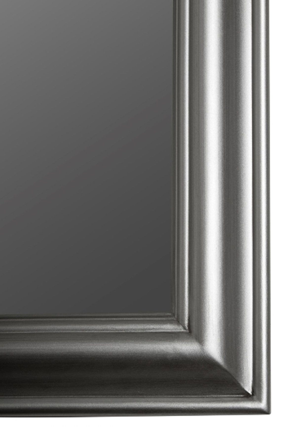 elbmöbel Wandspiegel Spiegel Silber cm 82cm, Holzrahmen schlicht eleganter Silber | silber 82x62x7 Silber Wandspiegel: Landhausstil