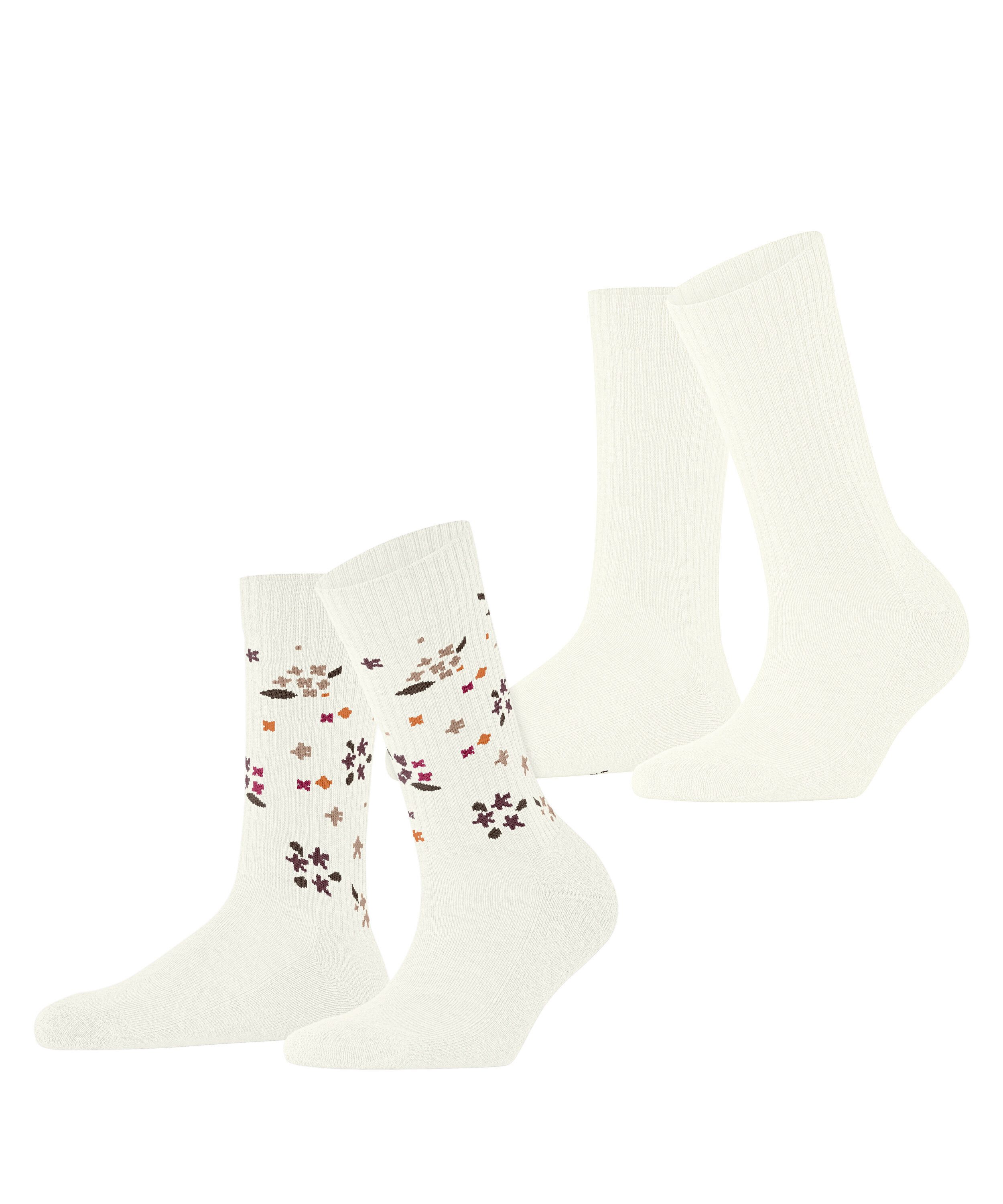 Esprit Socken Flower Rib 2-Pack (2-Paar)