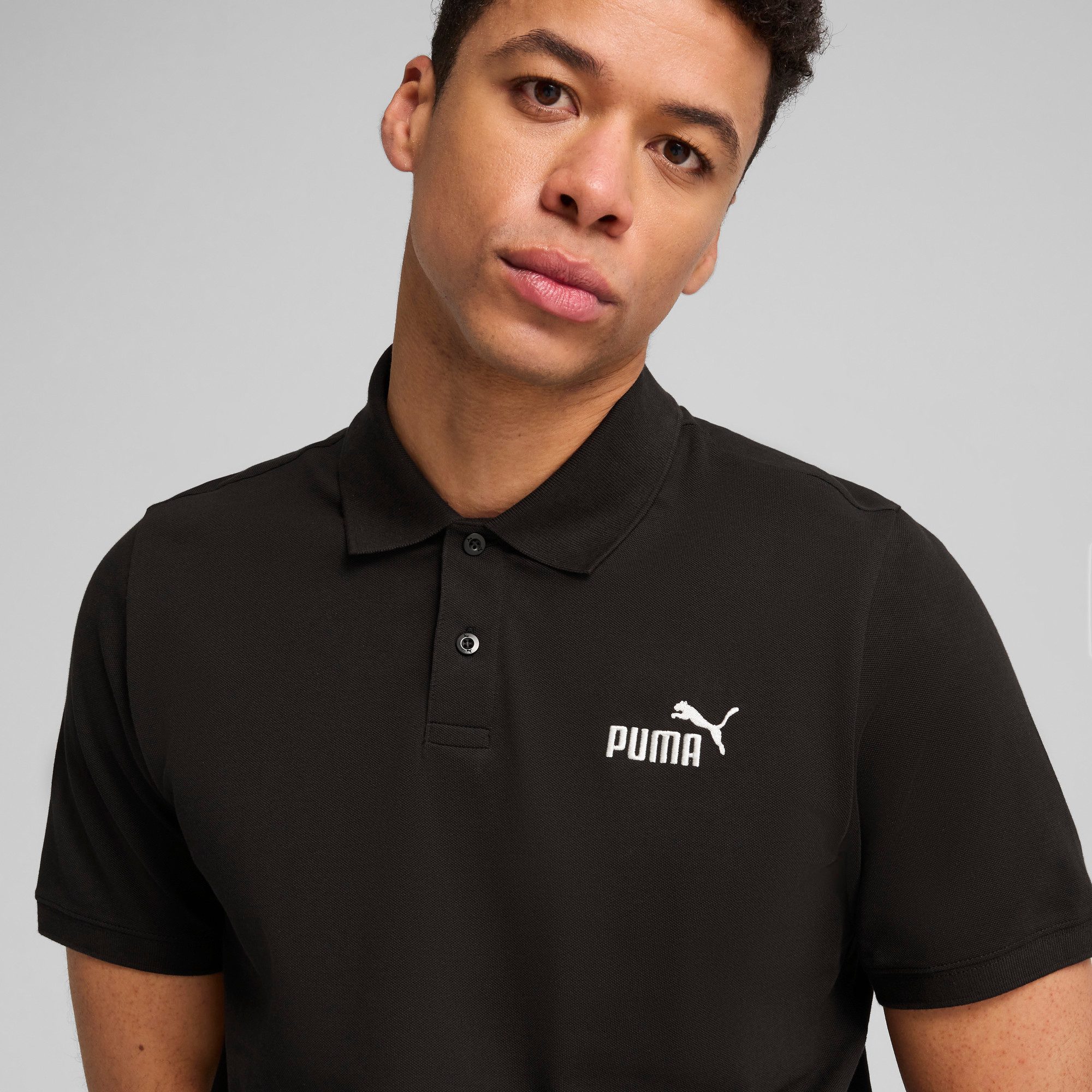 PUMA Poloshirt ESS NO 1 LOGO PIQUE POLO Regular Fit, Kurzarm, gerippter Kragen – Bild 4 von 5