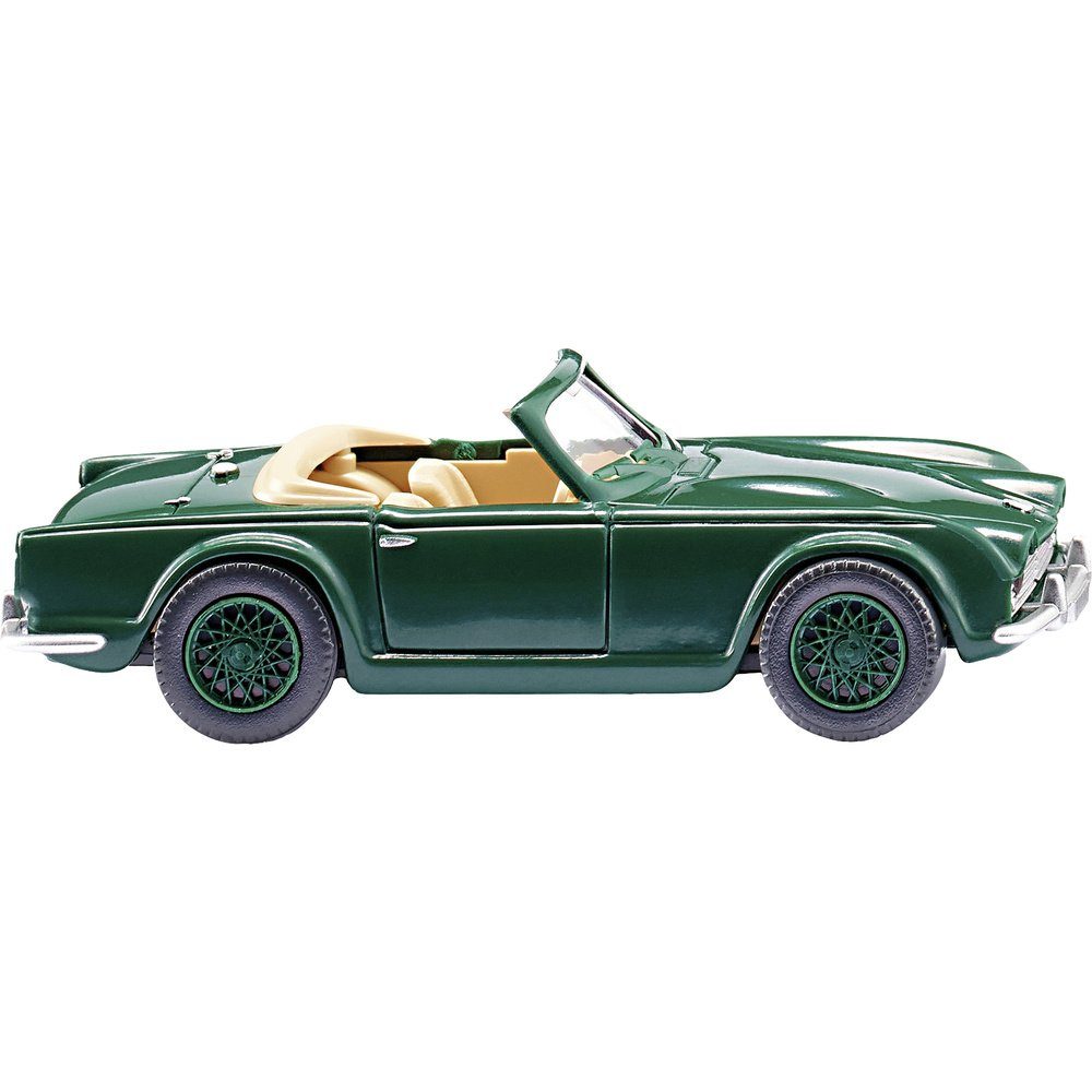 Modelleisenbahn-Straße Wiking 081506 H0 PKW Modell Triumph TR4 - moosgrün