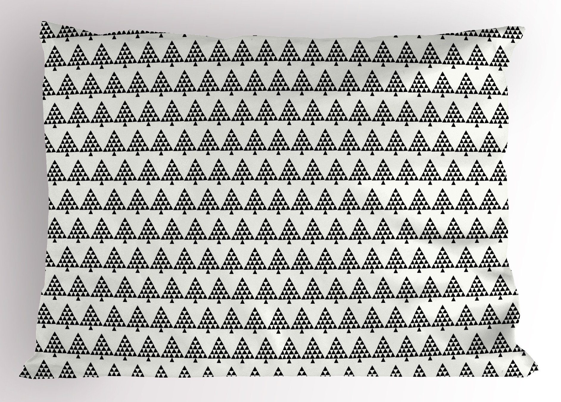 Baum Kissenbezug, Gedruckter Abakuhaus Geometrischer Stück), Tannenwald (1 Kissenbezüge Entwurf King Size Dekorativer Standard