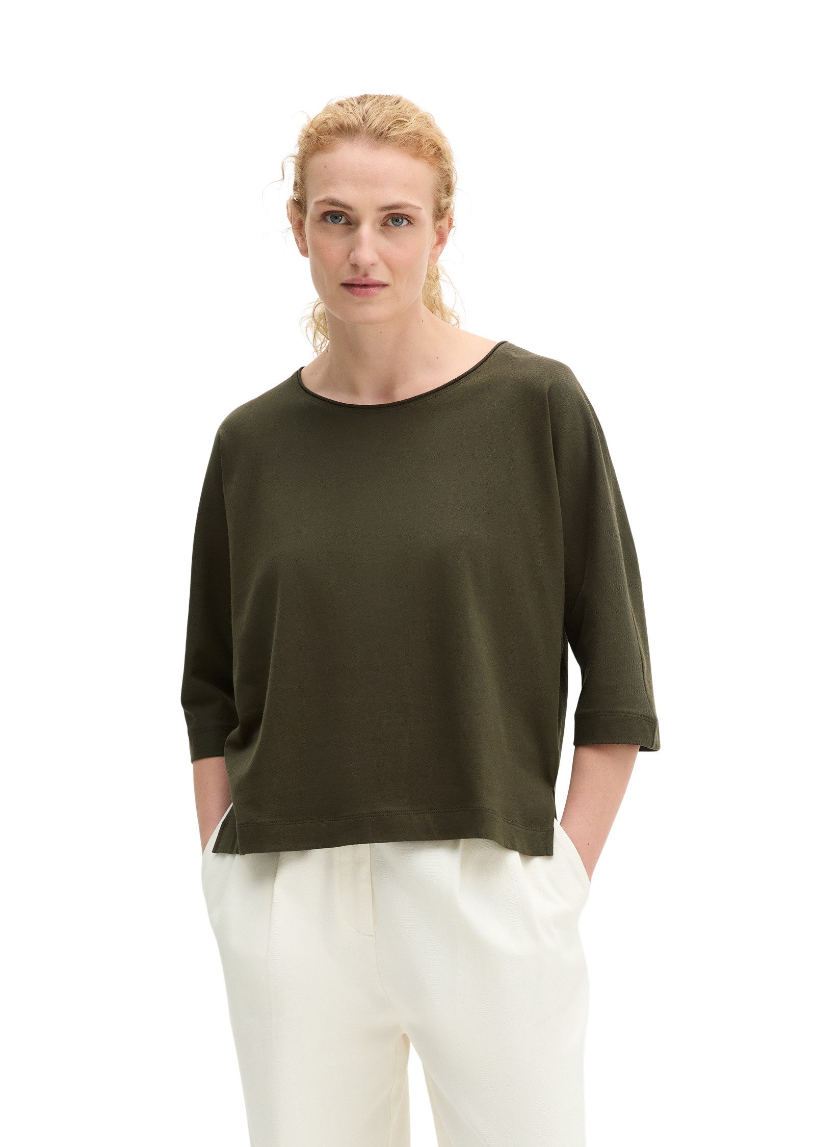 Marc O'Polo T-Shirt aus Feinstrick-Jersey