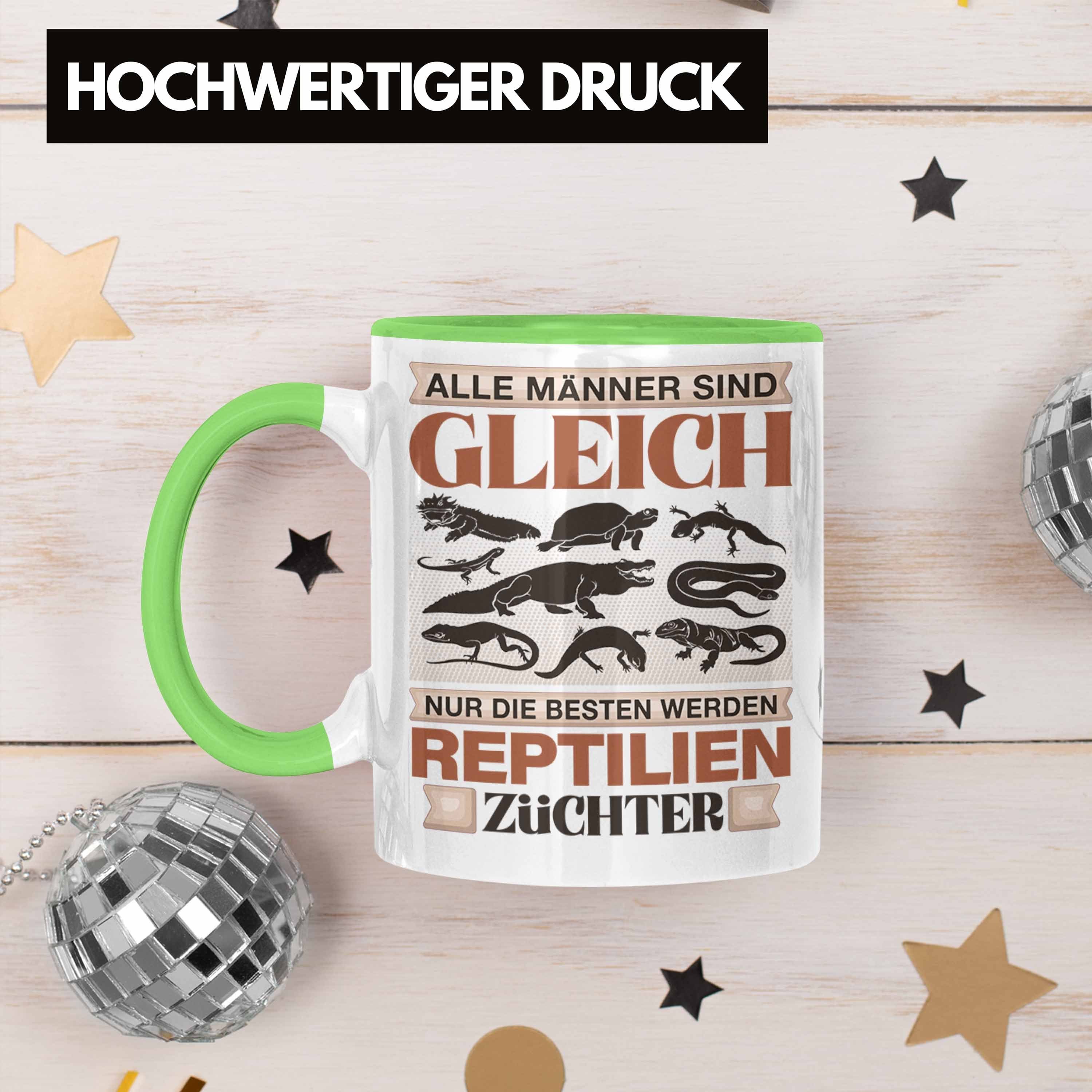 Geschenk Tasse Tasse Trendation Spruch Züchter Grün - Reptilien Lustiger Geschenk Trendation