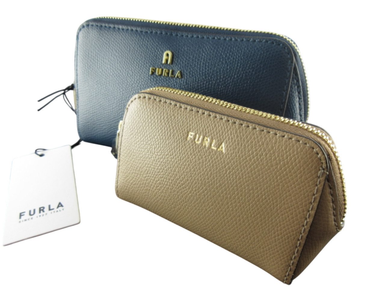 Furla Beautycase Beauty Case M Furla Camelia Blau Jay + Greige WE00453-ARE000-1866S-1
