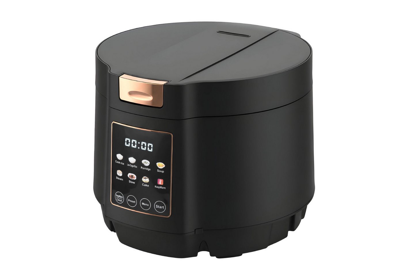 HS Onsing Reiskocher 9 Programmen, Groß,5L Multikocher, Intelligenter Rice Cooker, 1200 W, Reservierungsfunktion,Zeitsteuerung,mit Messbecher&Reislöffel