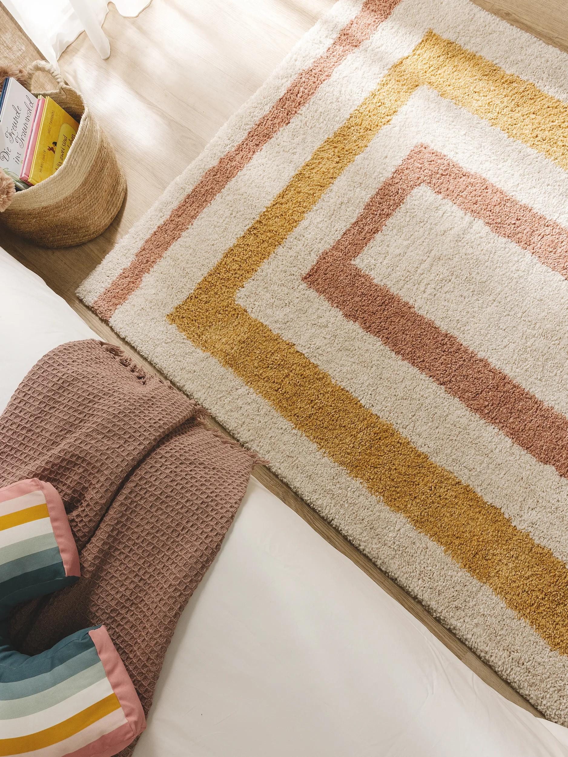 benuta Kinderteppich Gobi, rechteckig, Höhe: 21 mm, Teppich Wohnzimmer, Schlafzimmer, Esszimmer, Flur, Kunstfaser, Cozy