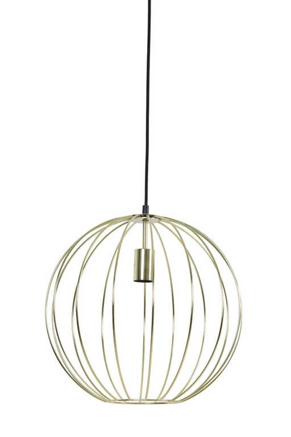 Light & Living Pendelleuchte SUDEN, 1-flammig, Goldfarben, Metall, H 120 cm, ohne Leuchtmittel, Hängeleuchte, Hängelampe