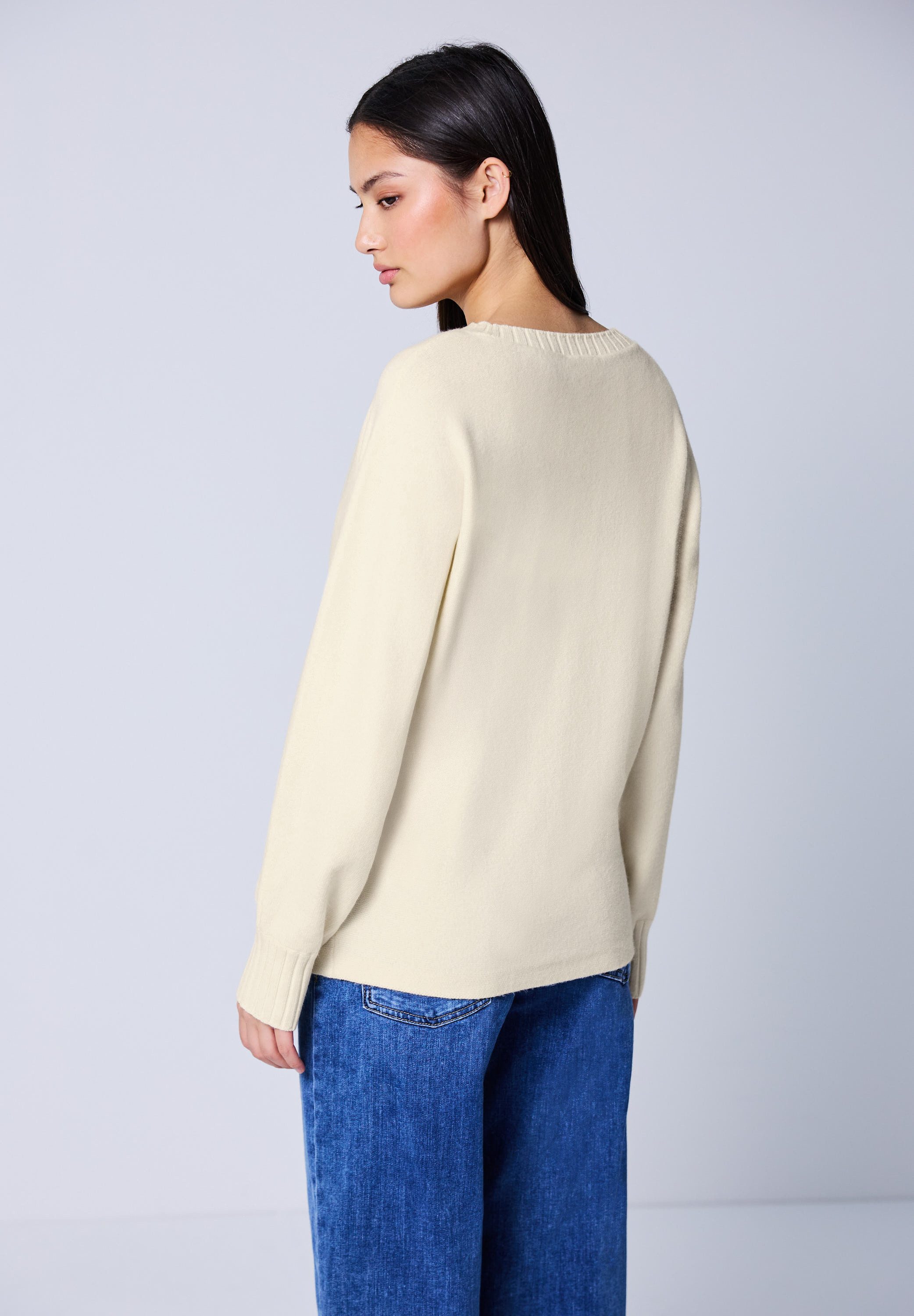 STREET ONE STUDIO Strickpullover mit U-Boot-Ausschnitt