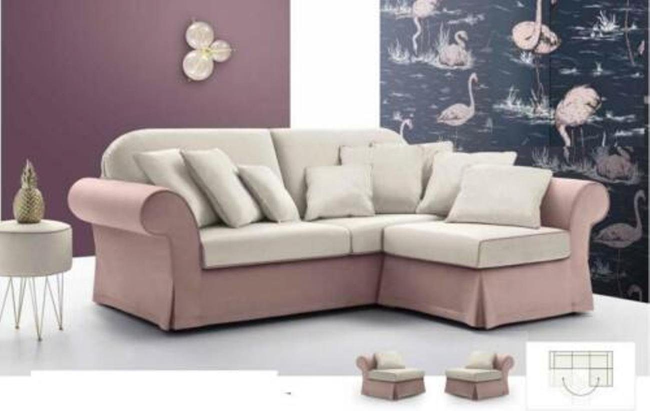 JVmoebel Ecksofa, Ecksofa L-Form Polster Sofa Moderne Wohnzimmer Möbel Luxus Stoff