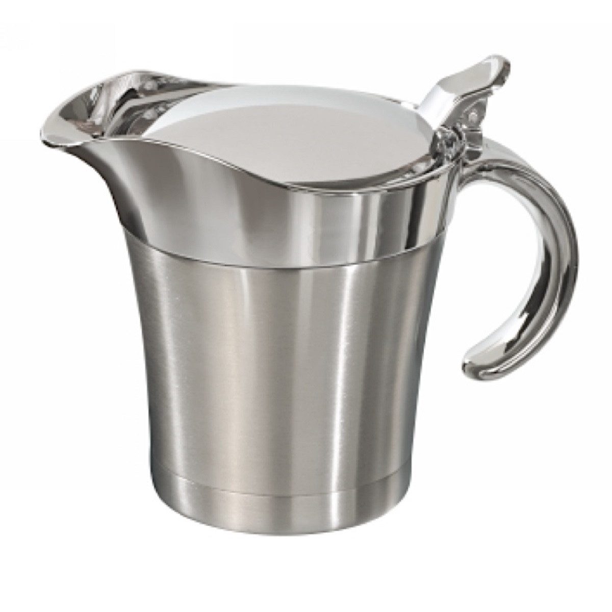 MATO Sauciere mattierter Edelstahl 0,4L ideal zum Warmhalten von Soßen