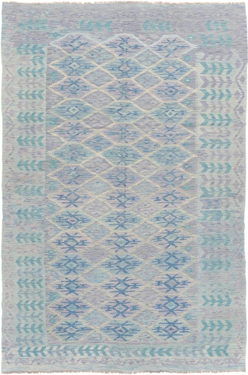 Orientteppich Kelim Afghan 203x308 Handgewebter Orientteppich, Nain Trading, rechteckig, Höhe: 3 mm