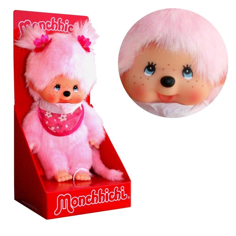 Monchhichi Plüschfigur Kirschblüten-Mädchen 20 cm Monchhichi Puppe mit rosa günstig online kaufen