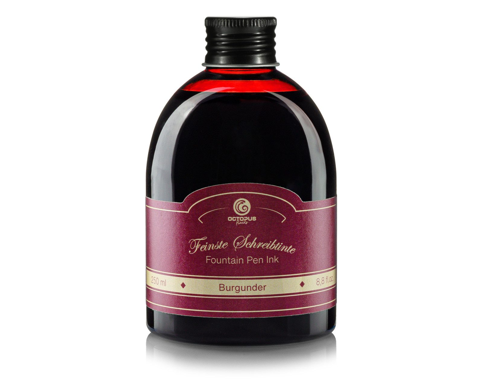 OCTOPUS Fluids Füllhaltertinte, Schreibtinte im Tintenglas Burgunder 250ml Tintenglas (Set, 0-tlg)