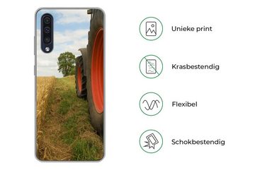 MuchoWow Handyhülle Traktor - Räder - Weizen, Handyhülle Samsung Galaxy A50, Smartphone-Bumper, Print, Handy