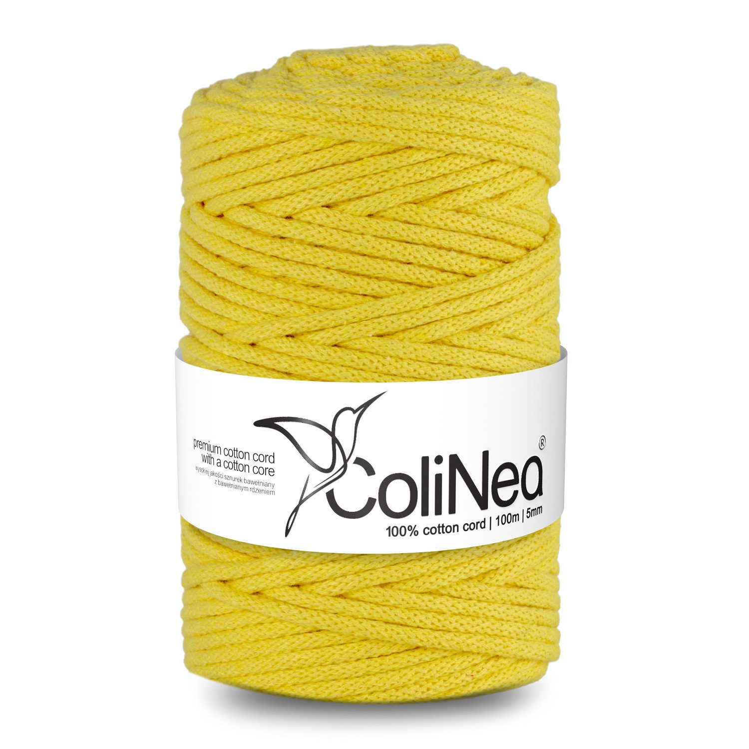 ColiNea Kordel, Geflochtene Baumwollkordel 5mm 100m