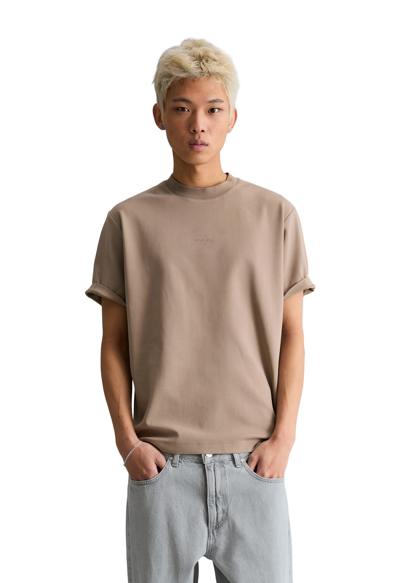 T-Shirt aus schwerem Bio-Baumwoll-Jersey