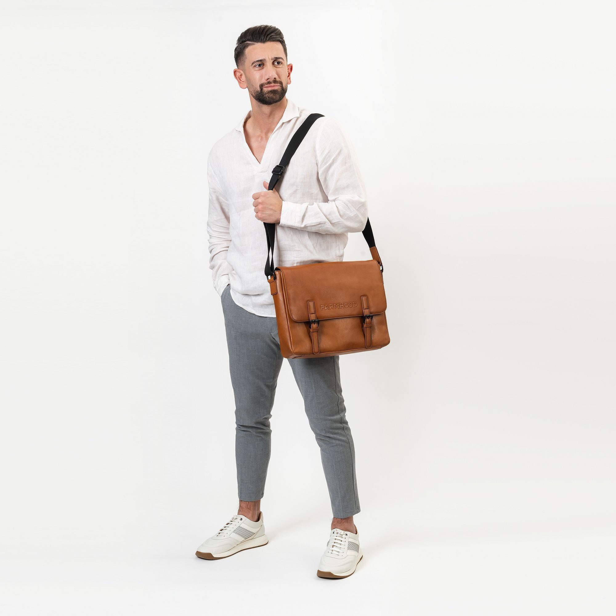 Farmhood Aktentasche Memphis, Leder günstig online kaufen