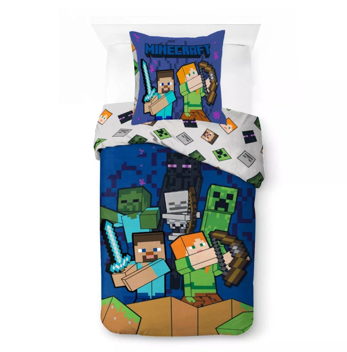 Minecraft Kinderbettwäsche Minecraft Last Block Standing Echoes of Hardcare Bettwäsche 140×200