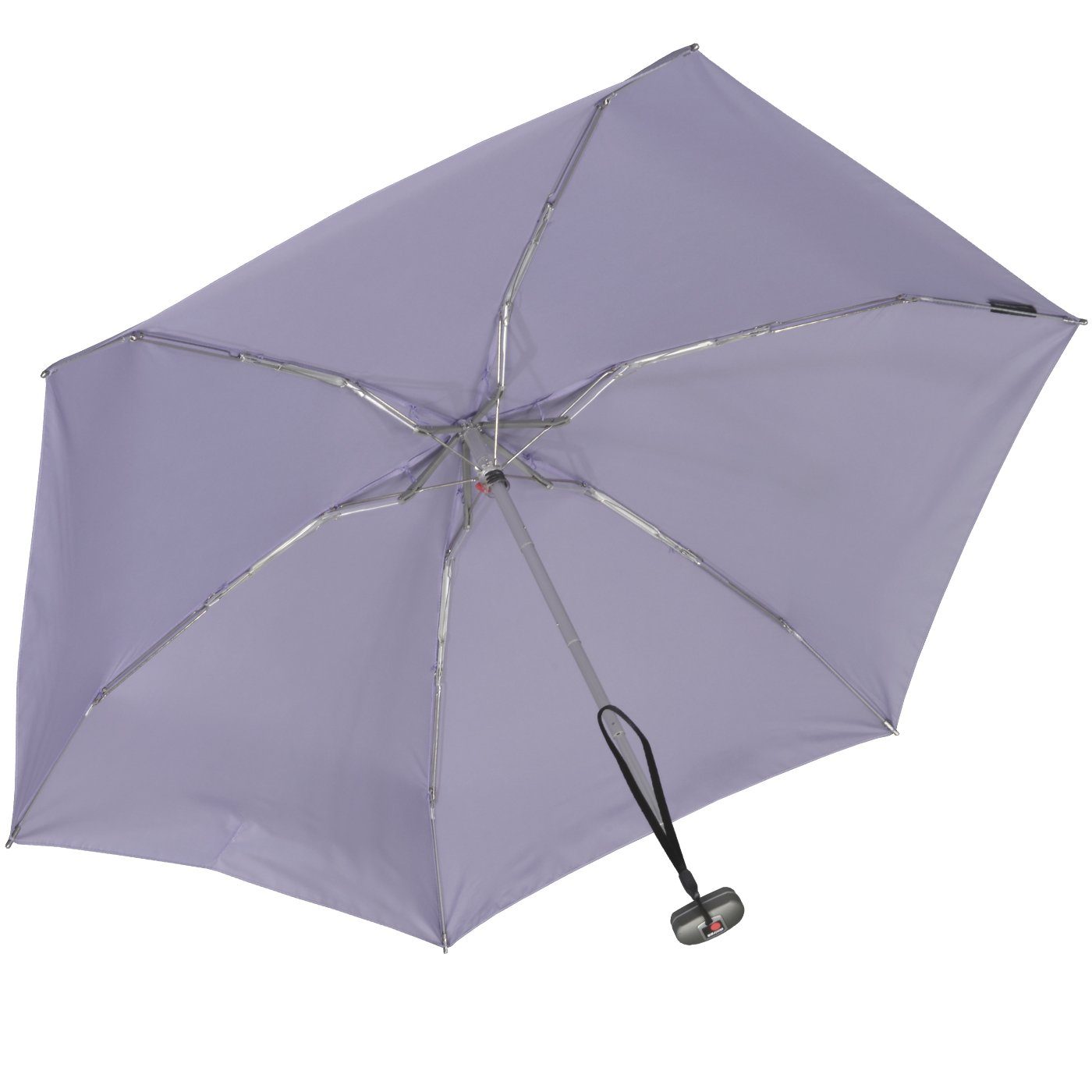 für die Handtasche Travel und Taschenregenschirm - lila lavender leicht flach, Knirps® winziger Damen-Taschenschirm,