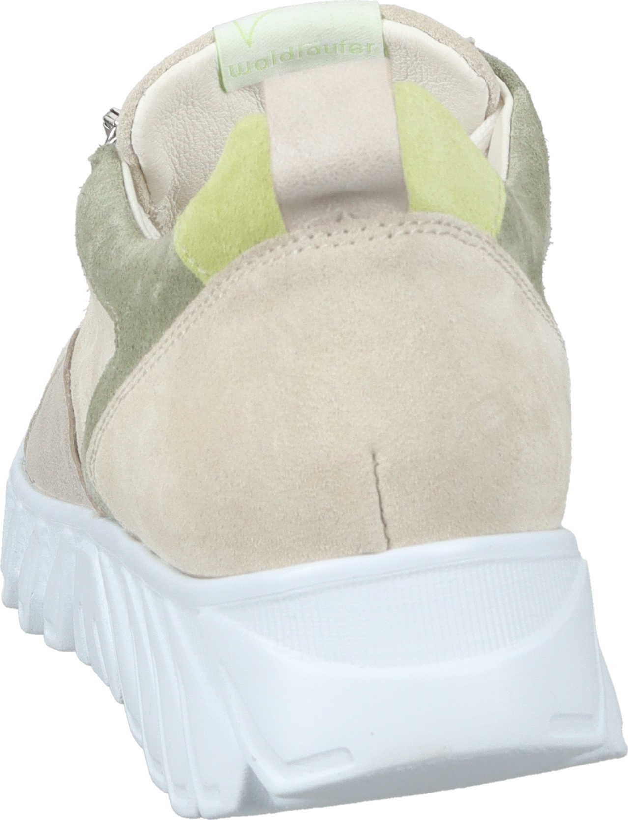 aus Textil Schnürschuh Waldläufer Schnürer beige