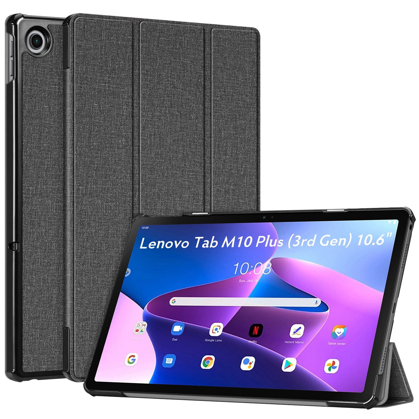 Fintie Tablet-Hülle für 10.6" Lenovo Tab M10 Plus(3.Gen) 26,9cm(2000x1200 2K Display) 2022, Dünn Case mit Auto Schlaf/Wach, Nicht für 10.1" Lenovo Tab M10(3. Gen)