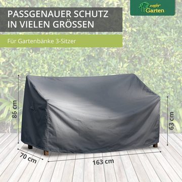 mehr Garten Gartenmöbel-Schutzhülle Premium, Premium Gartenbank-Schutzhülle 3 Sitzer: 163(B)x70(T)x63/86(H) cm I Ro