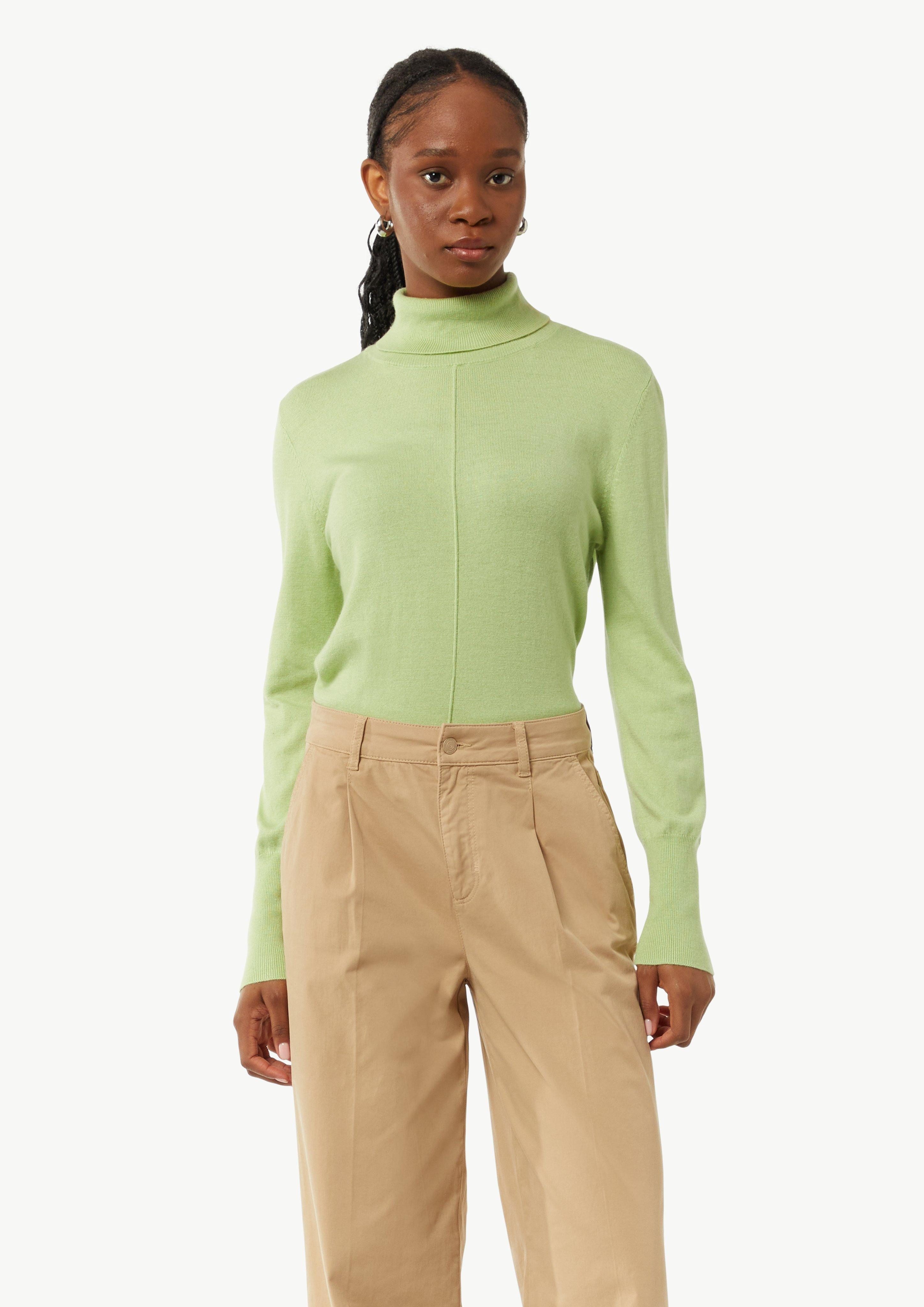 Langarmshirt Rollkragenpullover aus Viskosemix
