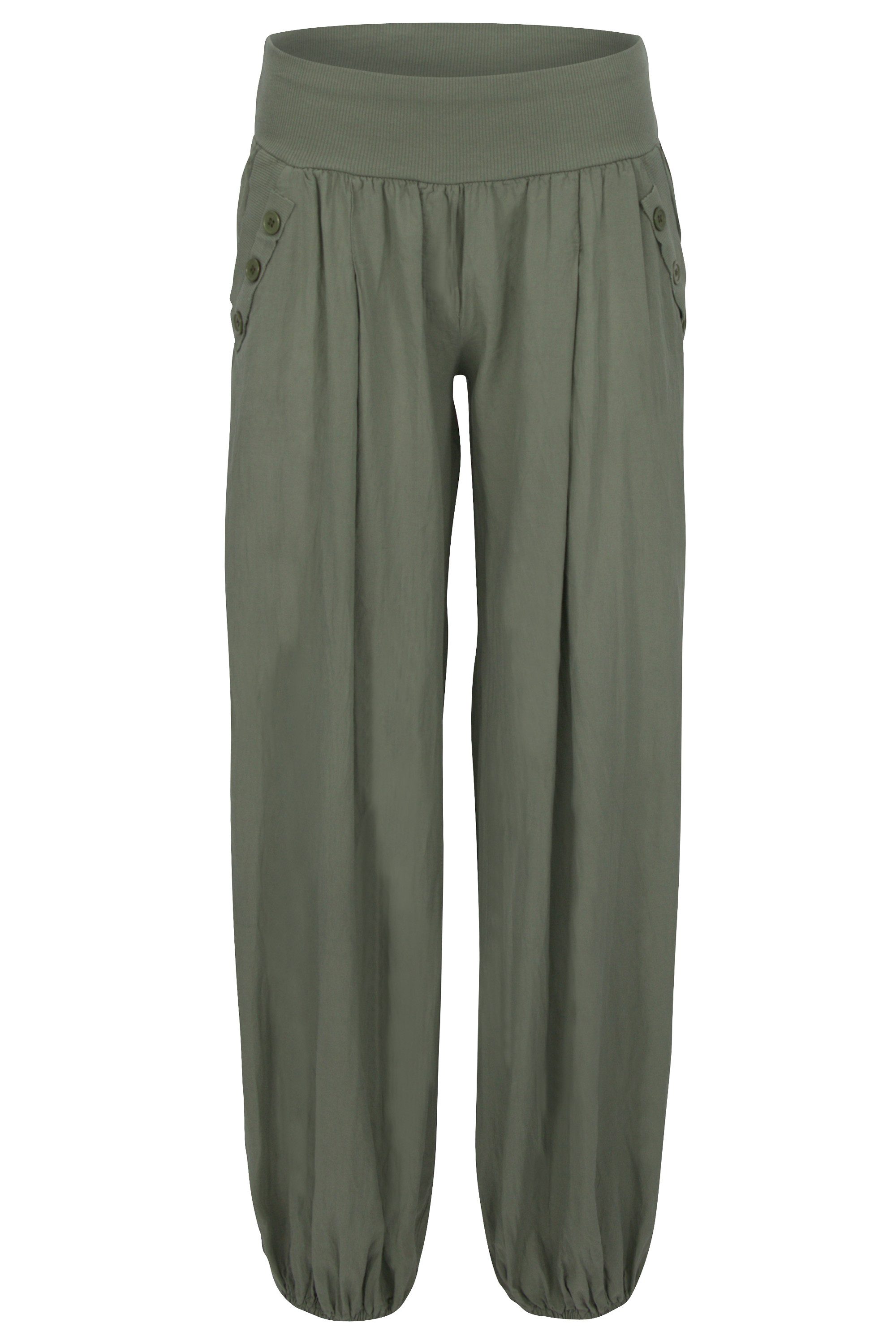 malito more than fashion Haremshose malito Damen Pumphose mit Zierknöpfen 2 günstig online kaufen