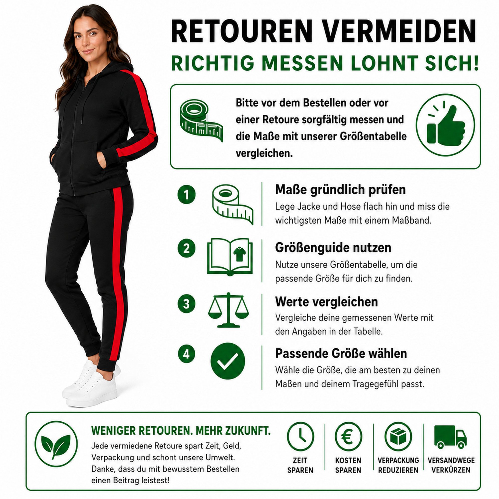 L.gonline Jogginganzug Damen Freizeitanzug, Sportlich, mit Streifen 526 (Packung, 2-tlg), Fitness Freizeit Casual