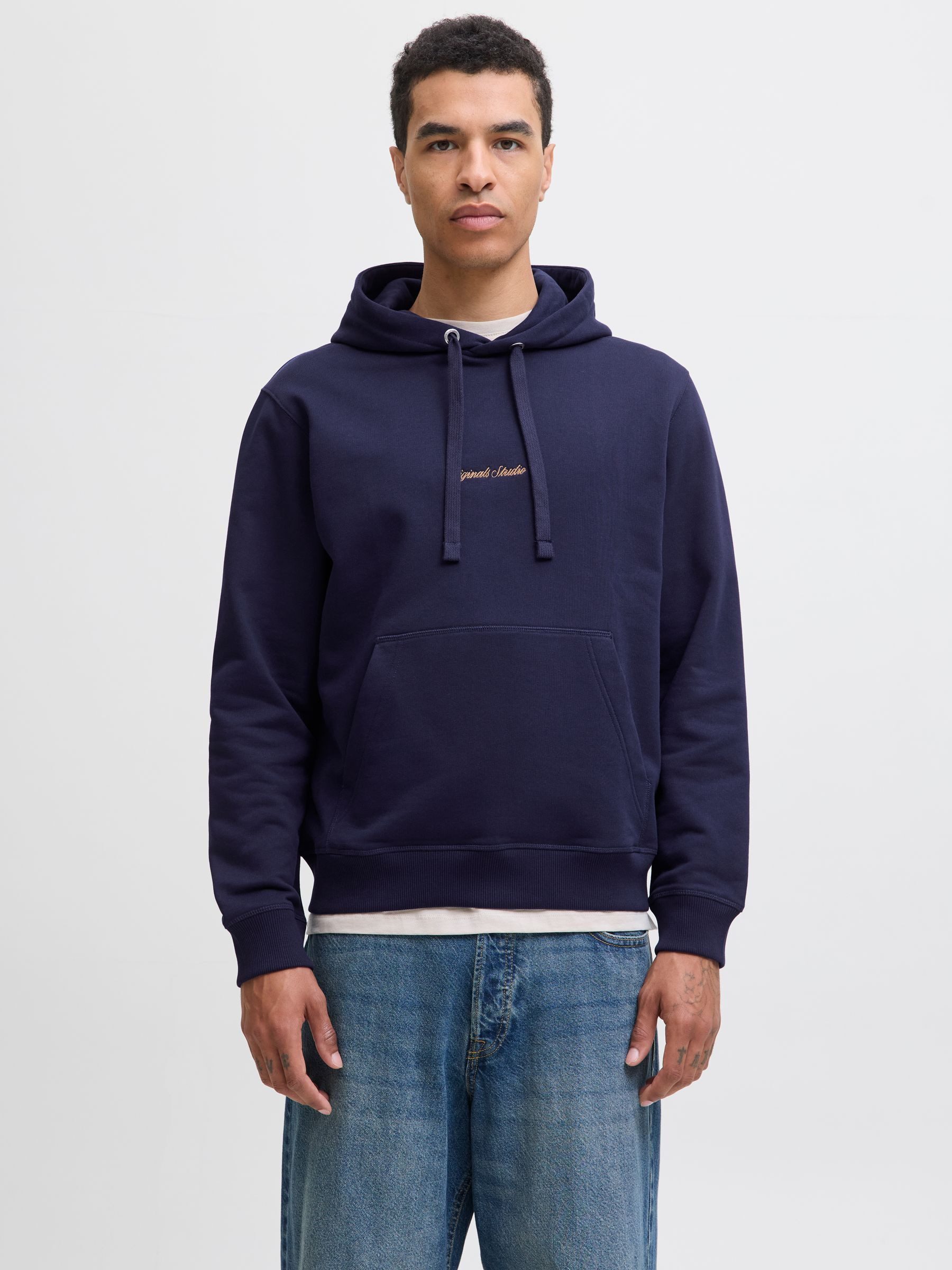 Jack & Jones Kapuzensweatshirt JORNORREBRO EMB SWEAT HOOD NOOS mit Logo Print