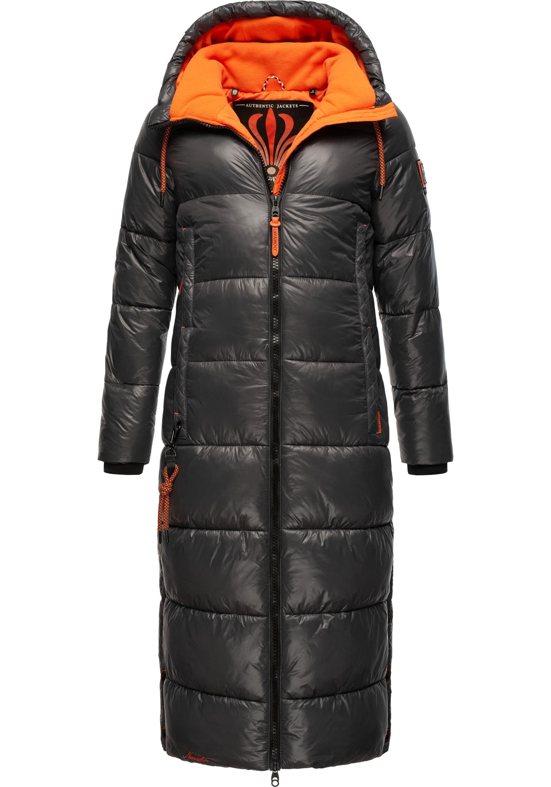 Navahoo Steppmantel Schmuseengel warm gefütterte Winter Steppjacke mit Kontrastdetails