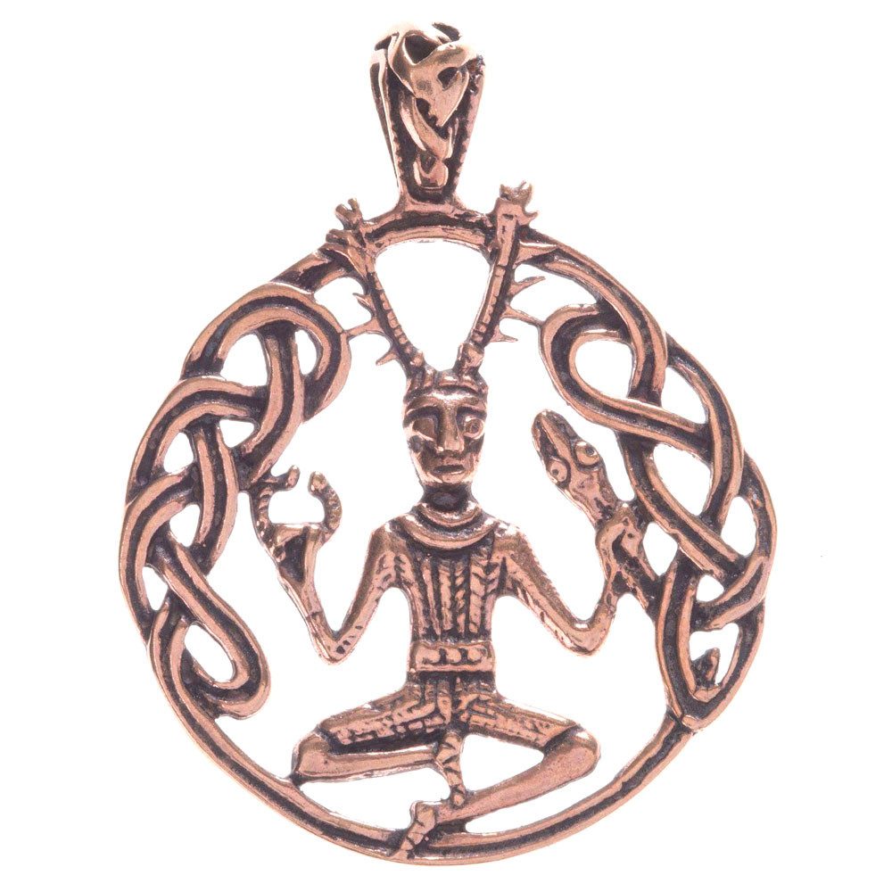 Kettenanhänger Bronzeanhänger Cernunnos Bronze Schmuck - Pferd - 45x35mm