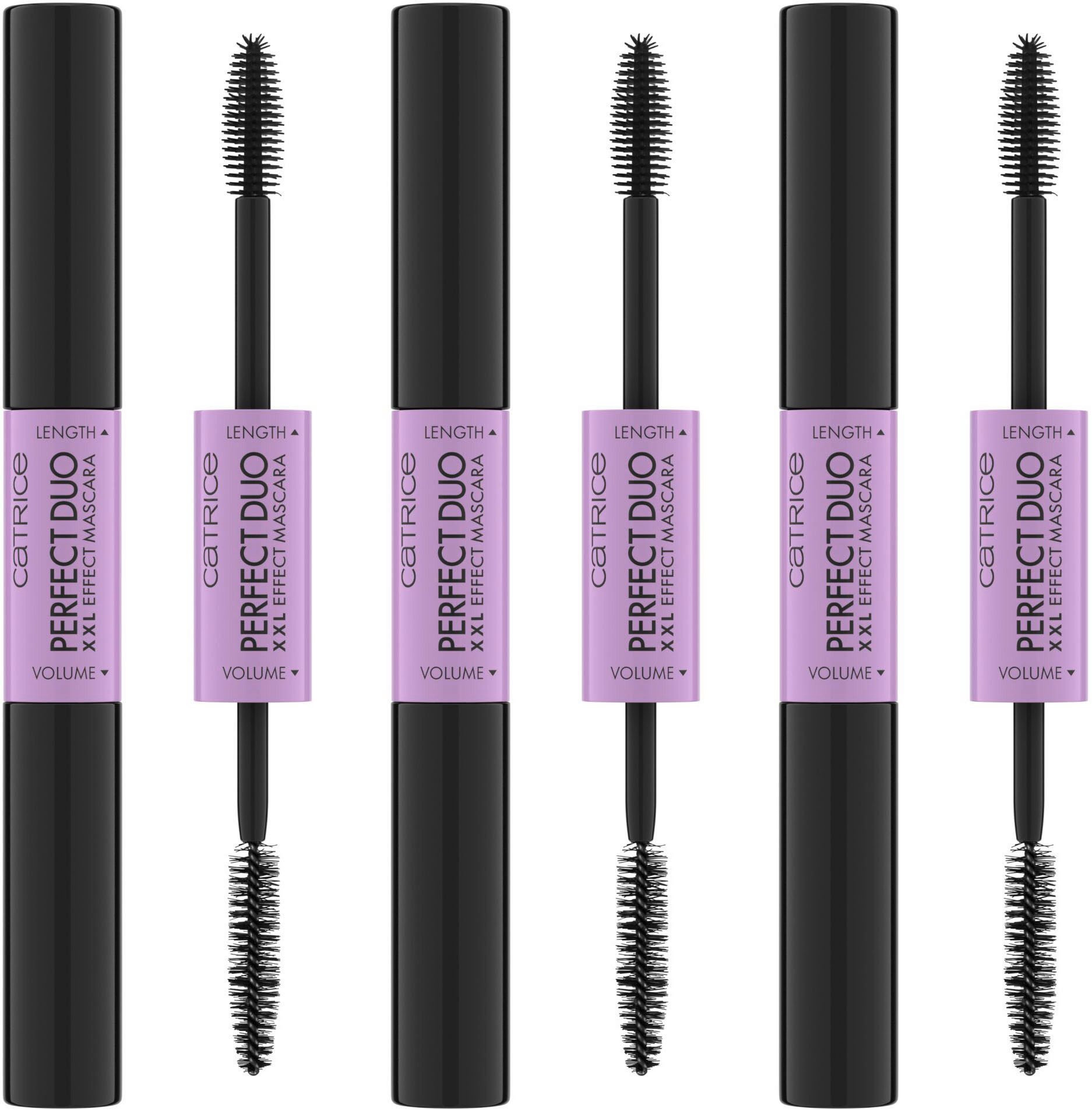 Catrice Mascara Perfect Duo XXL Effect Mascara, 3-tlg., mit intensiv schwarzer Farbe