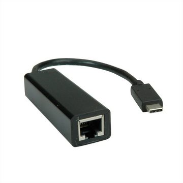 VALUE USB 3.2 Gen 2 Typ C zu Gigabit Ethernet Konverter Computer-Adapter, 13.0 cm