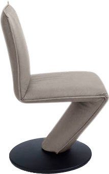 Drehteller Wohnen Stuhl Komfort & Drehstuhl federnder Sitzschale, K+W mit in Drive, Struktur Metall schwarz