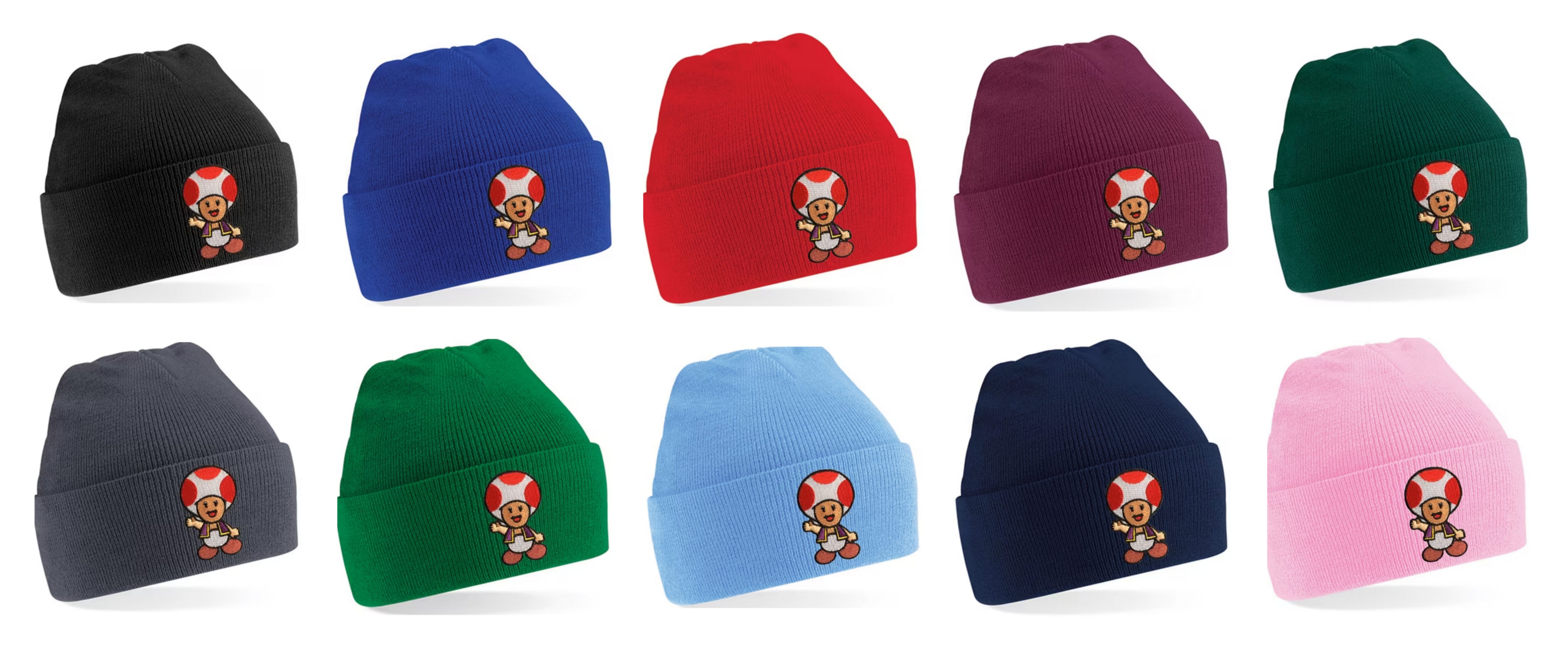 Blondie & Brownie Beanie Toad – Kultige Mütze für Super Mario-Fans, Komfortabel & Warm