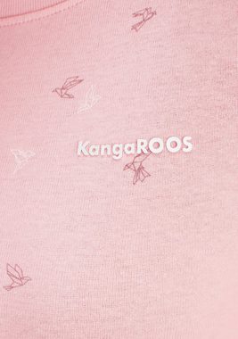 KangaROOS Kurzarmshirt mit trendigem Allover-Print