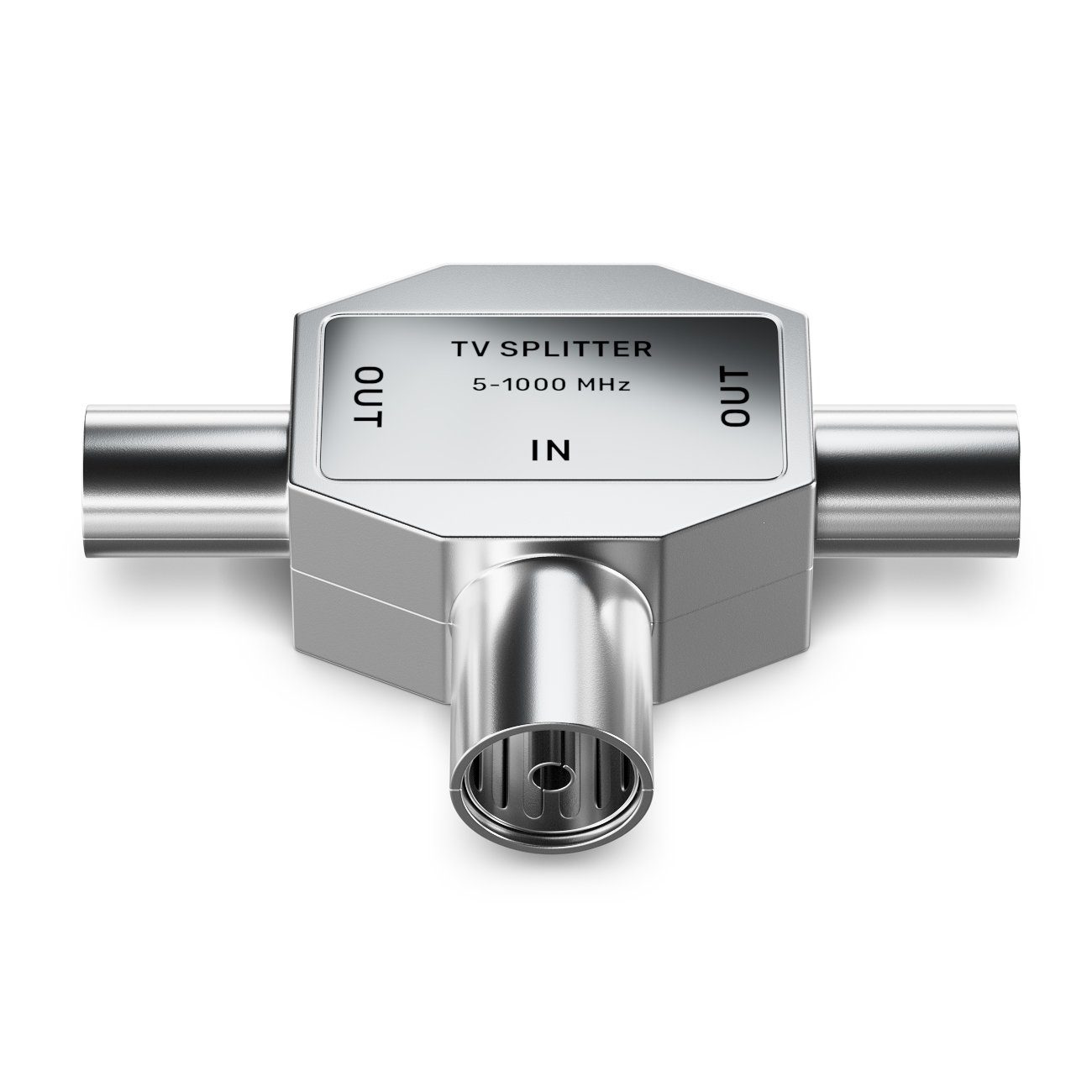 deleyCON deleyCON TV Antennen Verteiler Zweitgeräte Splitter HD TV Kabel TV-Adapter