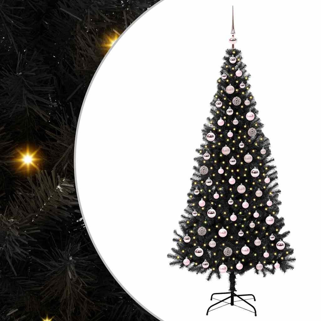Künstlicher Weihnachtsbaum Weihnachtsbaum Schwarz 210 cm PVC